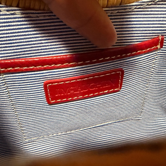 J. MCLAUGHLIN | Woven Straw Wicker Crossbody Bag in Tan with Chain Strap NWOT - Picture 5 of 9